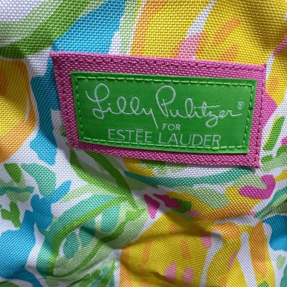Lilly Pulitzer x Estee Lauder Lemon Printed Tote Shoulder Bag Lemons Fruit - Picture 4 of 6